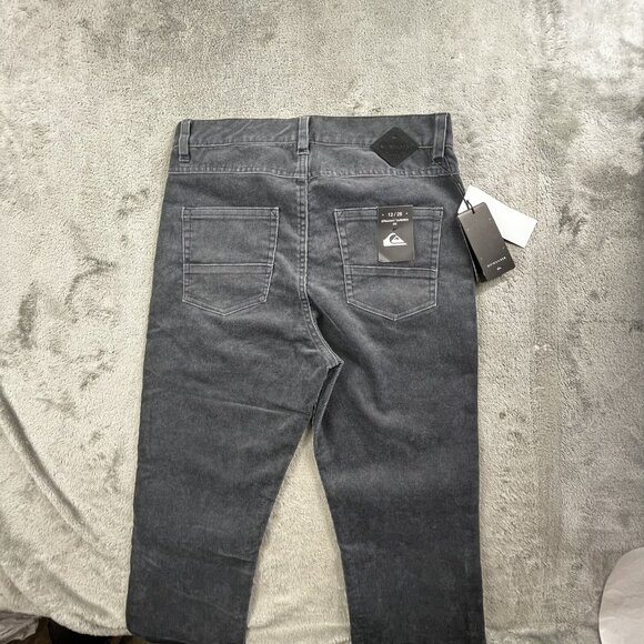 Quiksilver Boys Sz 26X26 Gray Kracker Corduroy Pants Straight Tapered NWT Skater - Picture 12 of 16